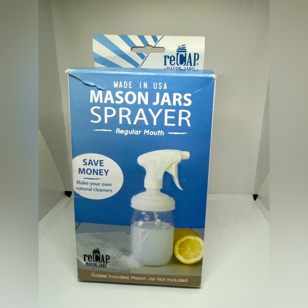 Mason Jars Spray Lid | Regular Mouth | Made in the USA | Leak-proof | Freezer...